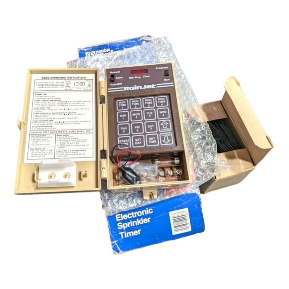 Vintage RainJet RJC-4 4-Zone Sprinkler Timer - New Open Box - Picture 3 of 7